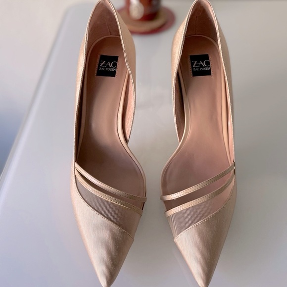 ZAC Zac POSEN “Valerian” Mesh Inset Pumps- Latte - Picture 11 of 14